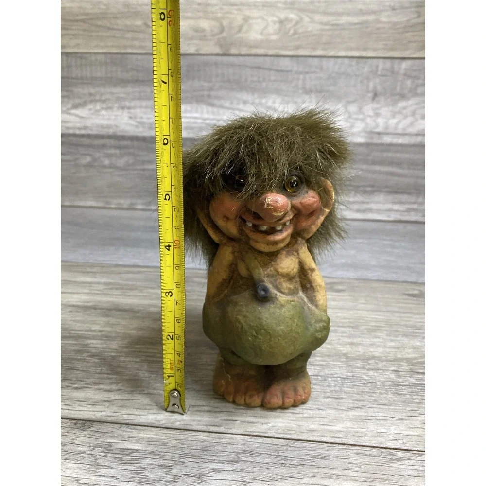 VTG Nyform Troll Boy Hands in Pockets Norwegian Folklore Collectible Brown‎ Hair